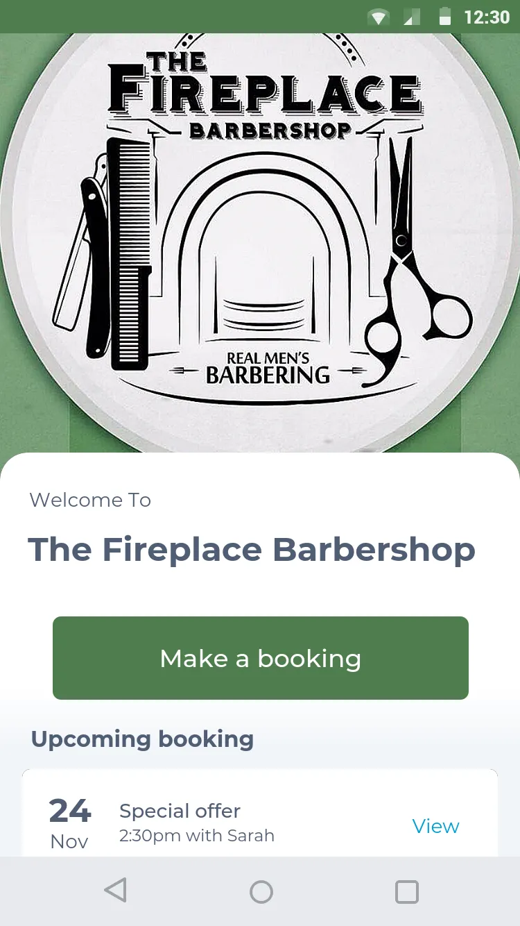 The Fireplace Barbershop | Indus Appstore | Screenshot