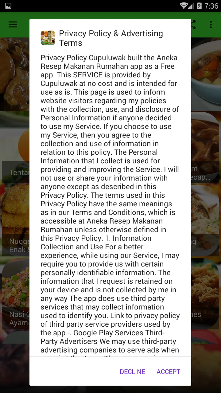 Aneka Resep Makanan Rumahan | Indus Appstore | Screenshot