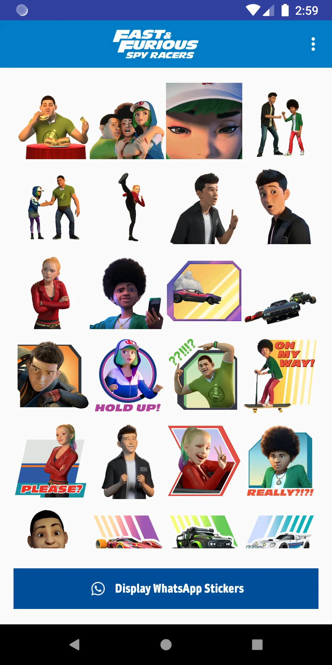 DWA TV Spy Racers Stickers | Indus Appstore | Screenshot