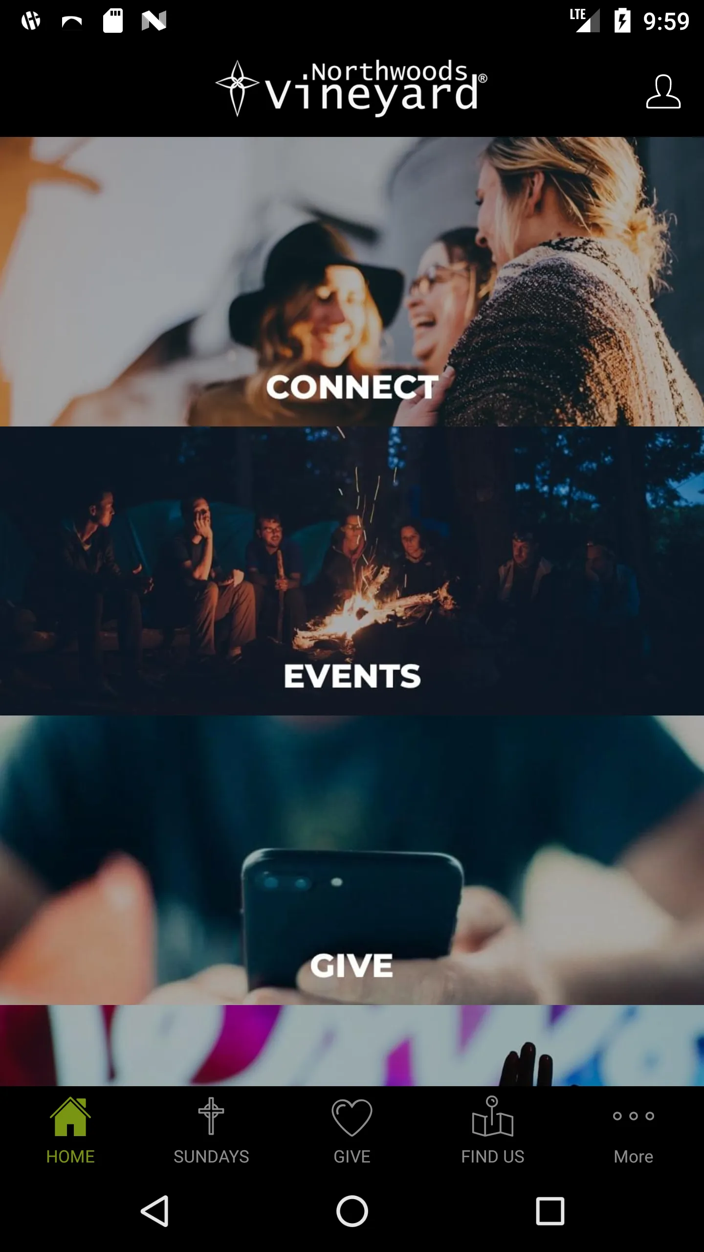 Northwoods Vineyard Church | Indus Appstore | Screenshot