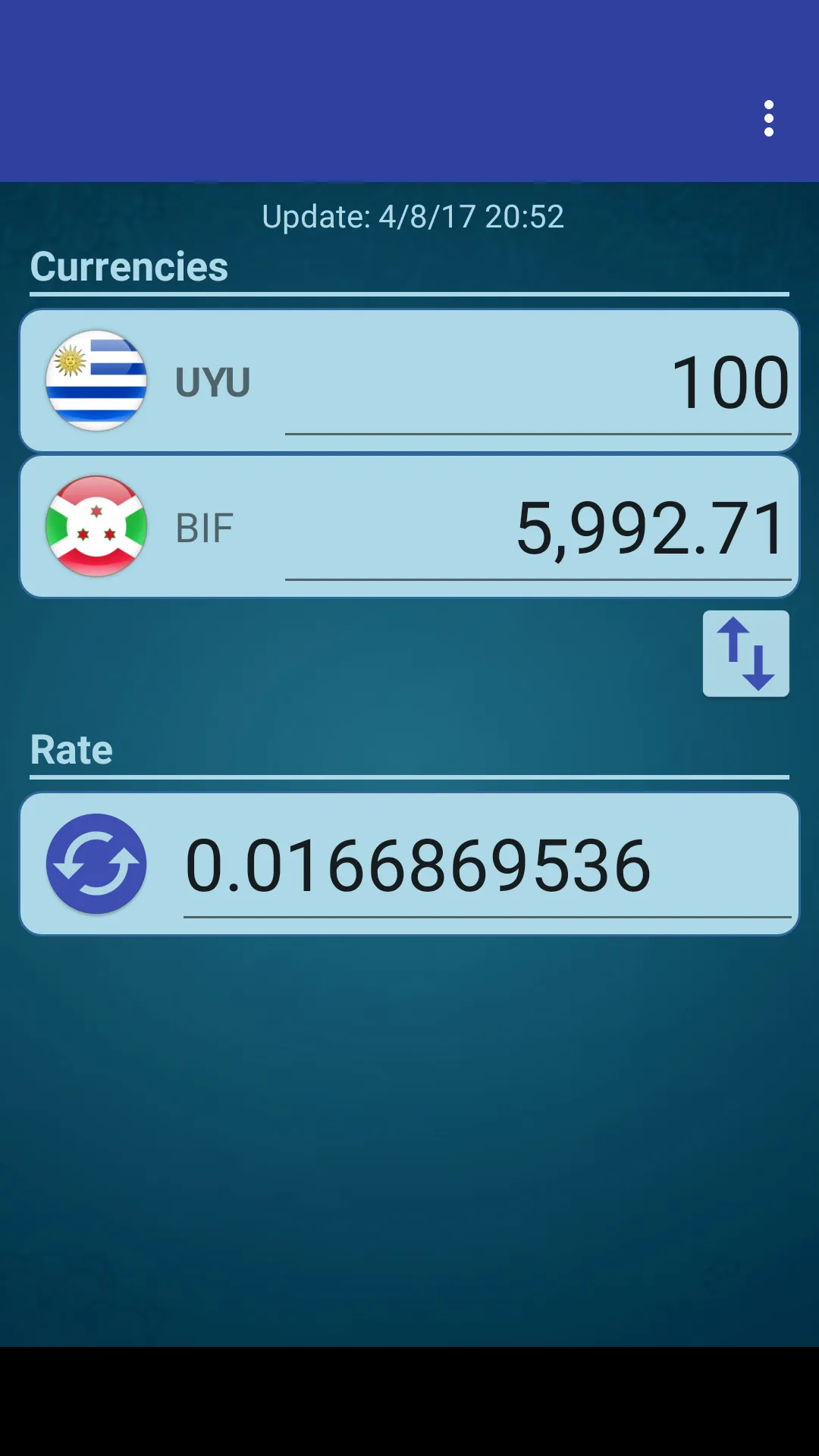 UYU Peso x Burundian Franc | Indus Appstore | Screenshot