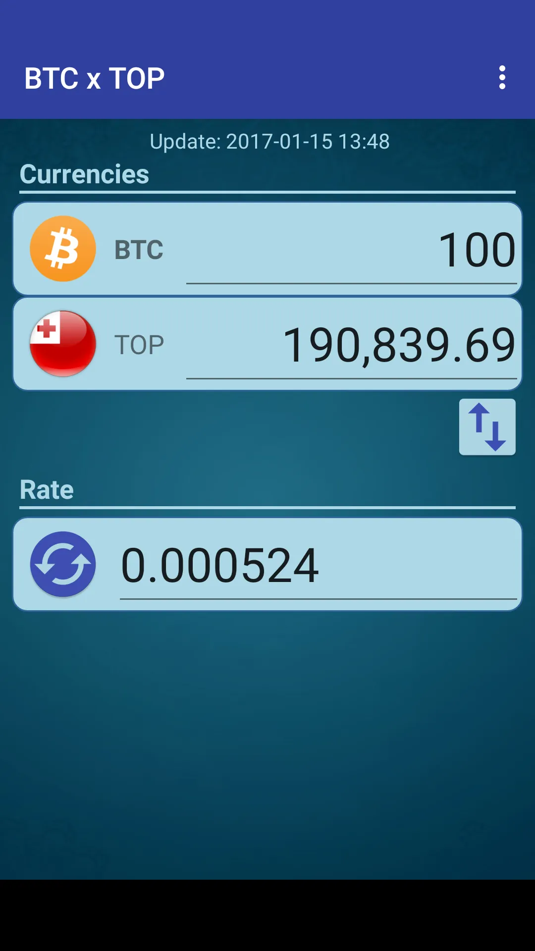 Bitcoin x Tongan Pa’anga | Indus Appstore | Screenshot