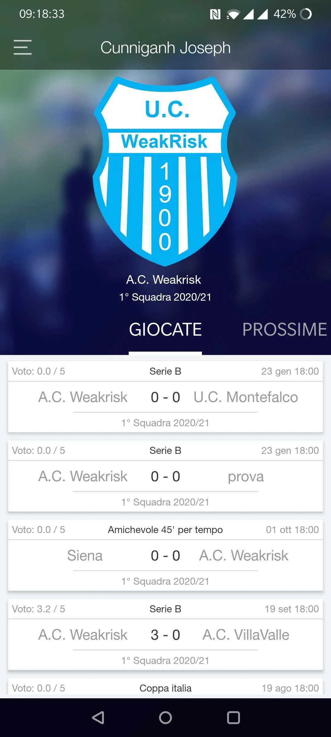 WeakRisk Sport Solutions | Indus Appstore | Screenshot