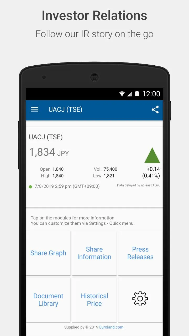 UACJ Corp Investor Relations | Indus Appstore | Screenshot