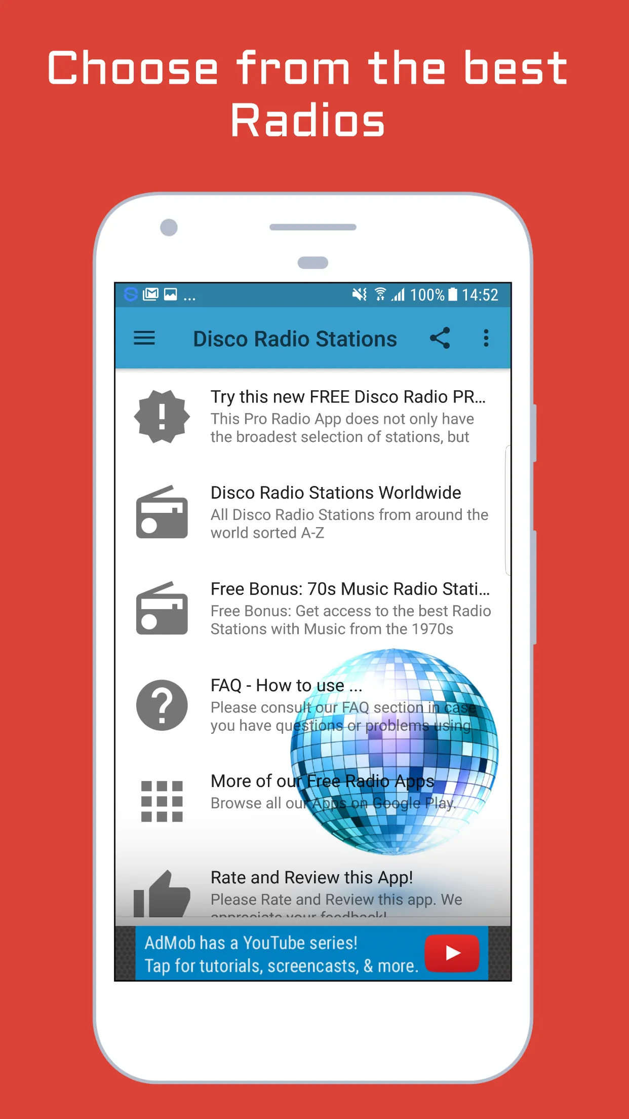 Disco Music Radio Stations | Indus Appstore | Screenshot