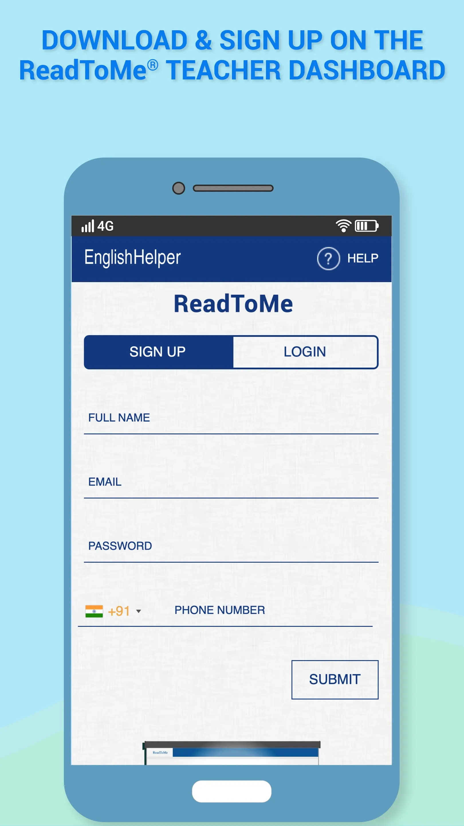 ReadToMe Teacher Dashboard | Indus Appstore | Screenshot