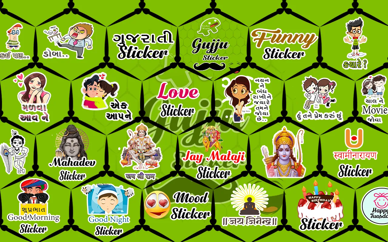 Gujju Sticker - Gujarati Stick | Indus Appstore | Screenshot