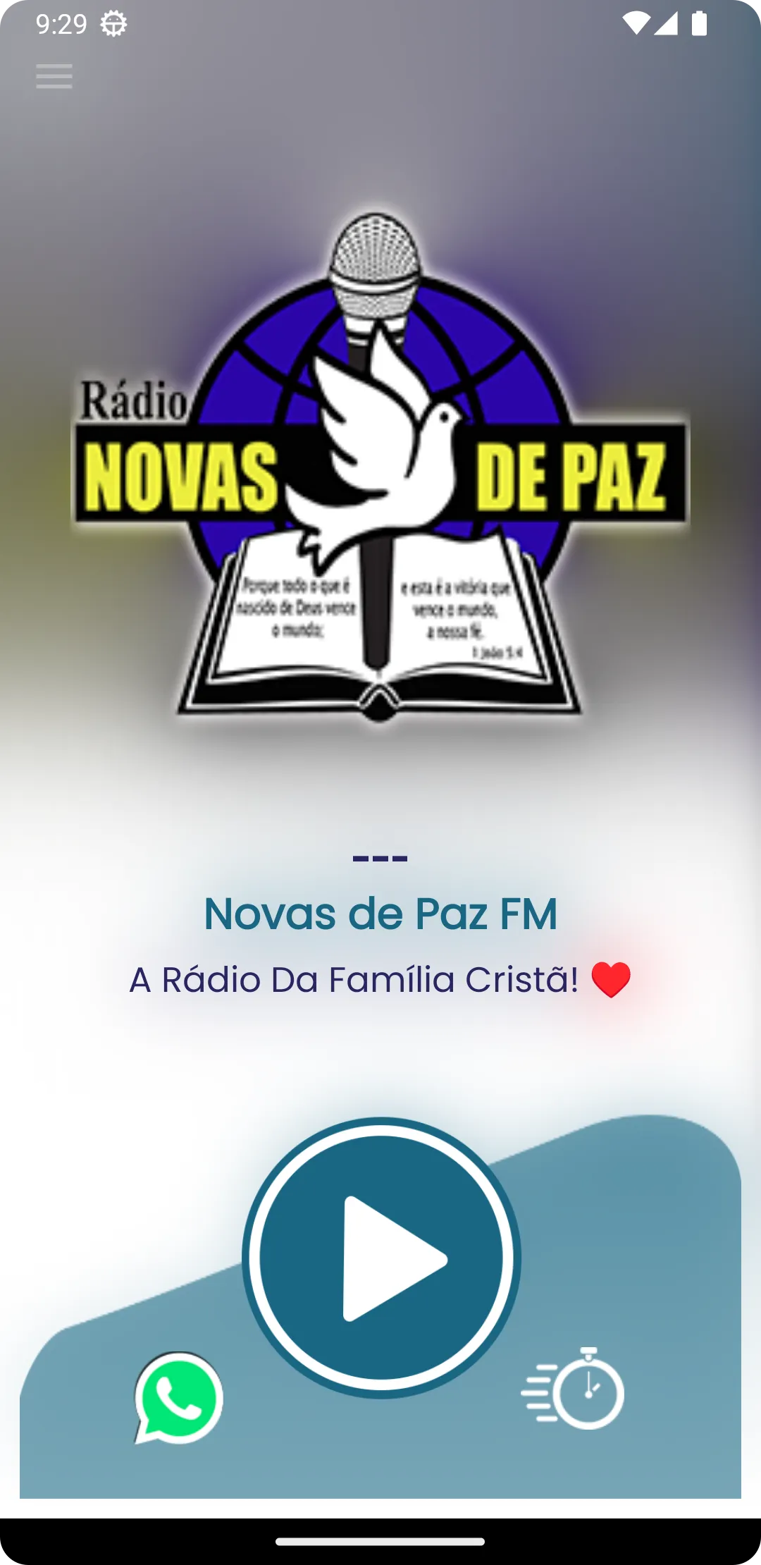 Rádio Novas de Paz FM - Moc MG | Indus Appstore | Screenshot