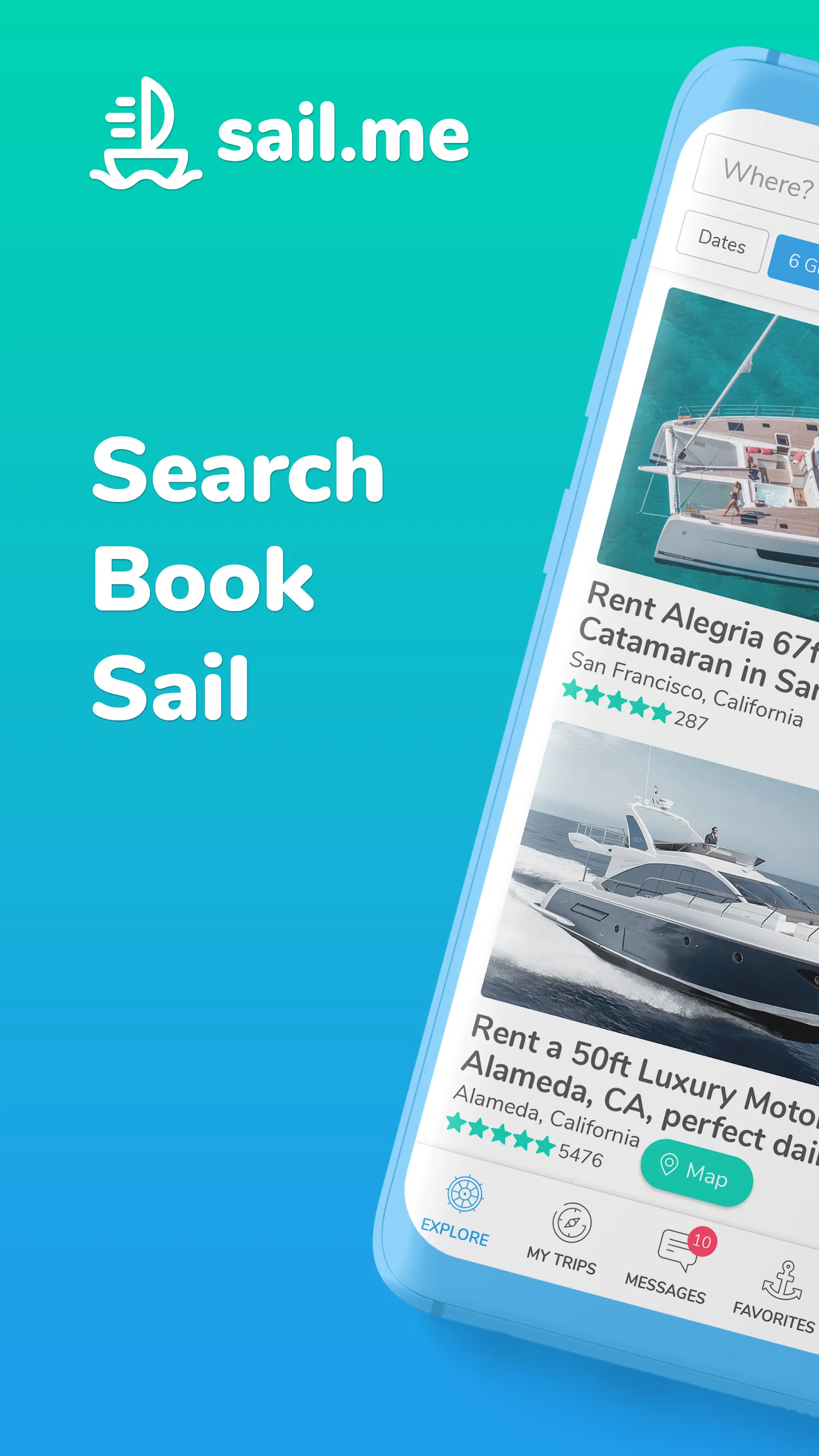 sail.me: Boat & Yacht rentals | Indus Appstore | Screenshot