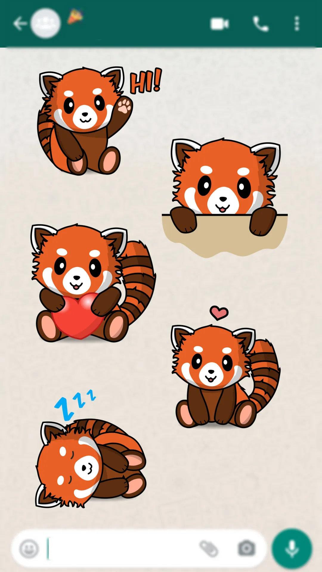 Red Panda WAStickerApps | Indus Appstore | Screenshot