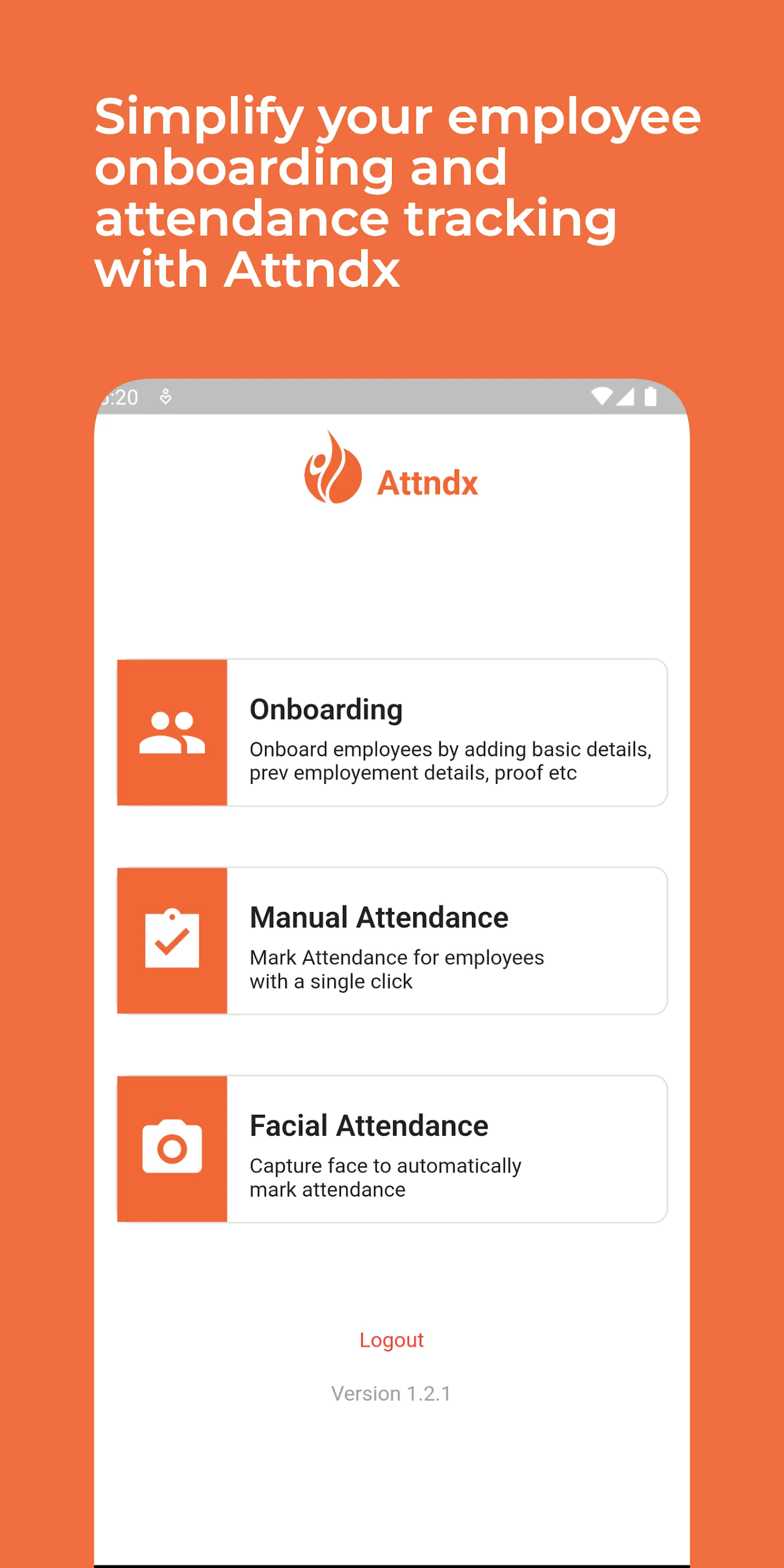 ATTNDX - Onboarding Attendance | Indus Appstore | Screenshot