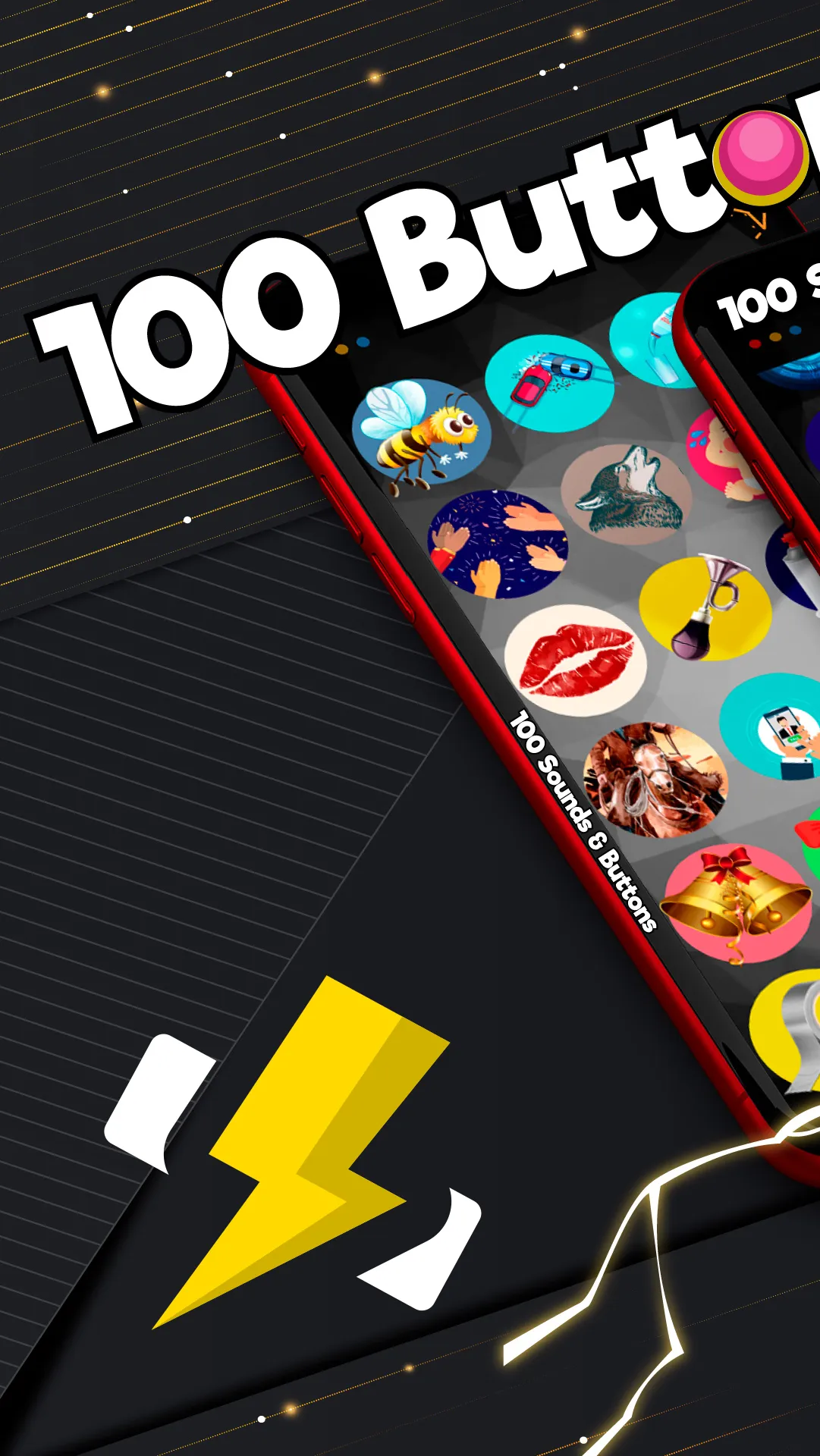 100 Sounds Buttons SoundBoard | Indus Appstore | Screenshot