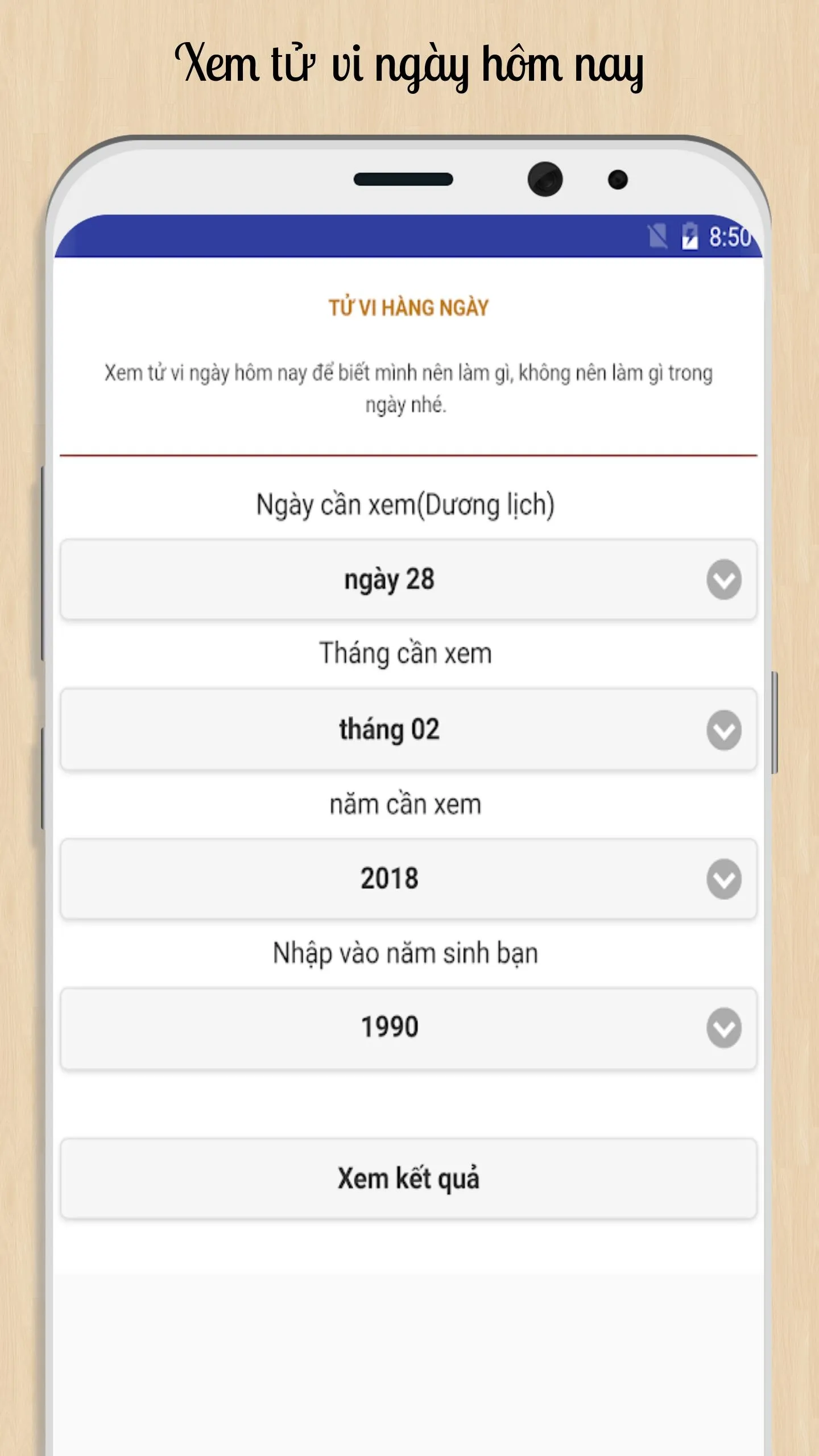 Tử vi hàng ngày | Indus Appstore | Screenshot