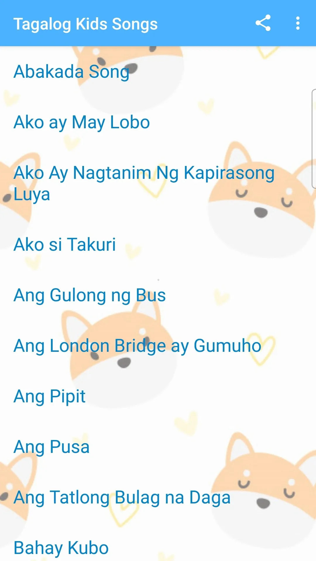 Tagalog Kids Songs | Indus Appstore | Screenshot