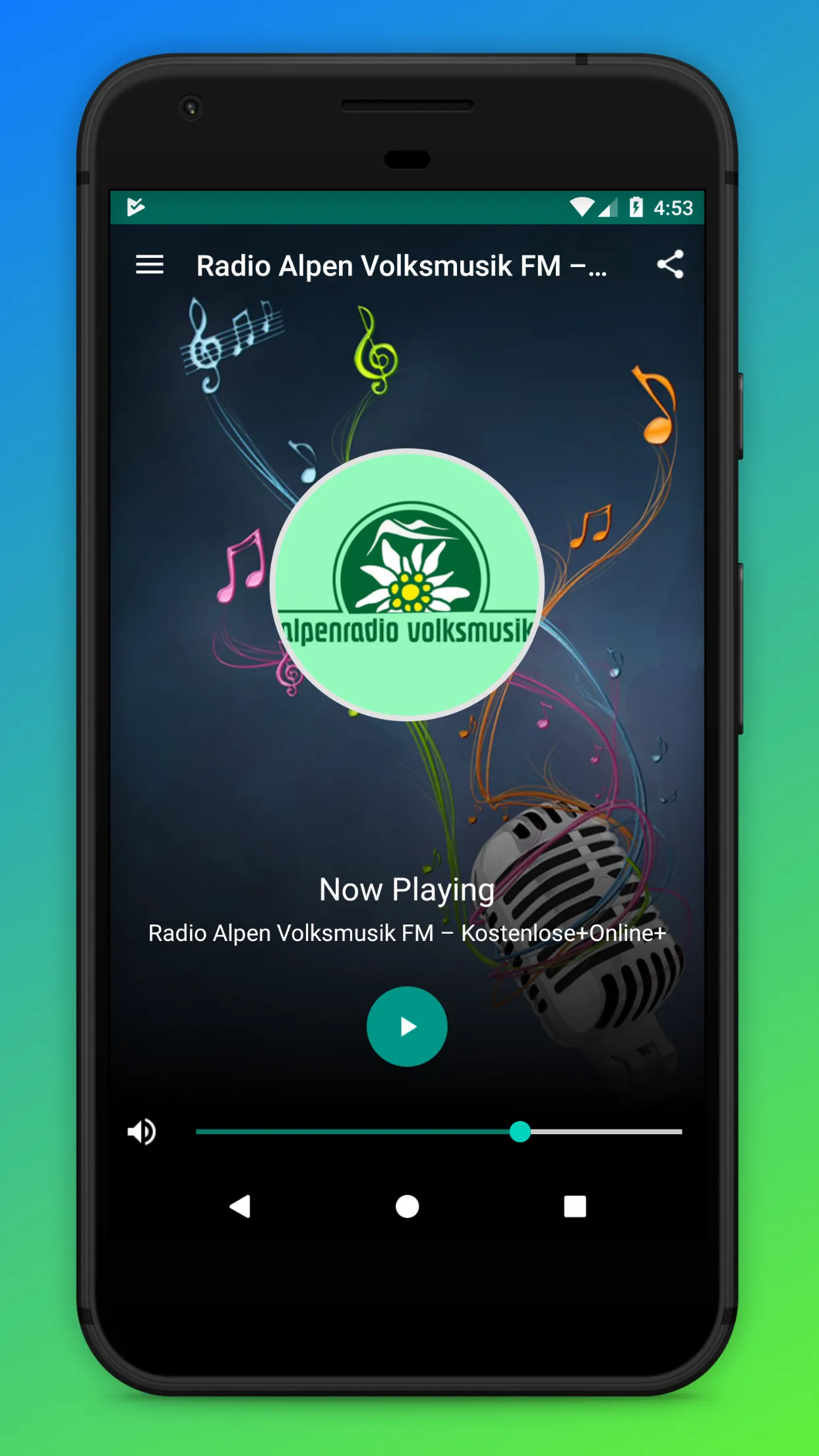 Alpenradio Volksmusik FM App | Indus Appstore | Screenshot