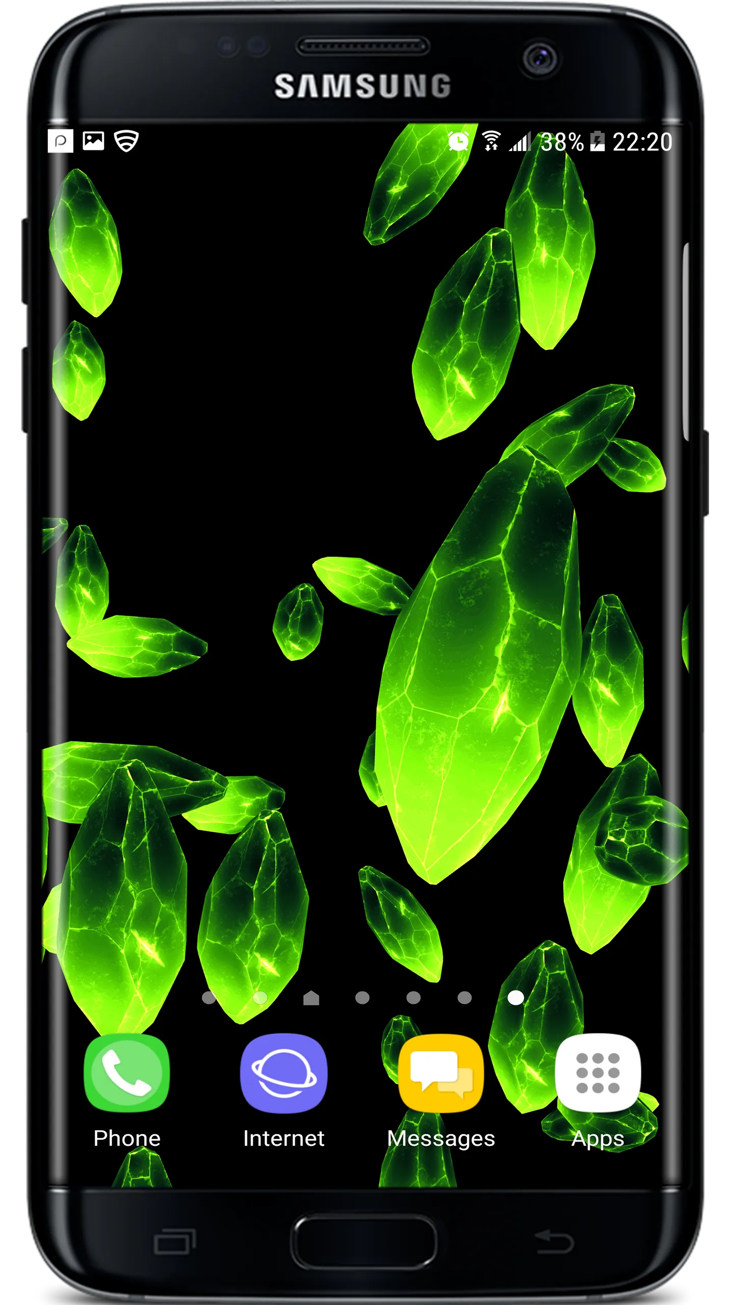 3D Crystals Particles Live Wal | Indus Appstore | Screenshot