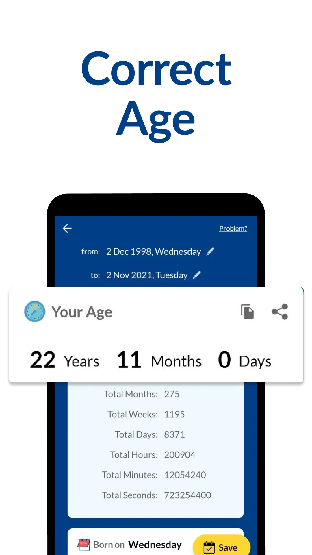 Age Calculator: Date of Birth | Indus Appstore | Screenshot