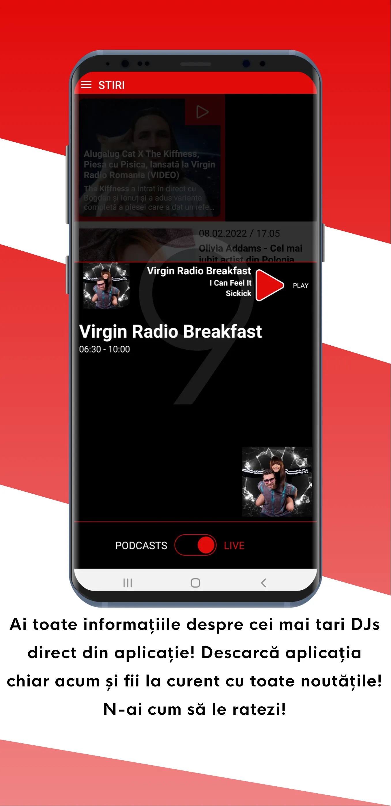 Virgin Radio Romania | Indus Appstore | Screenshot