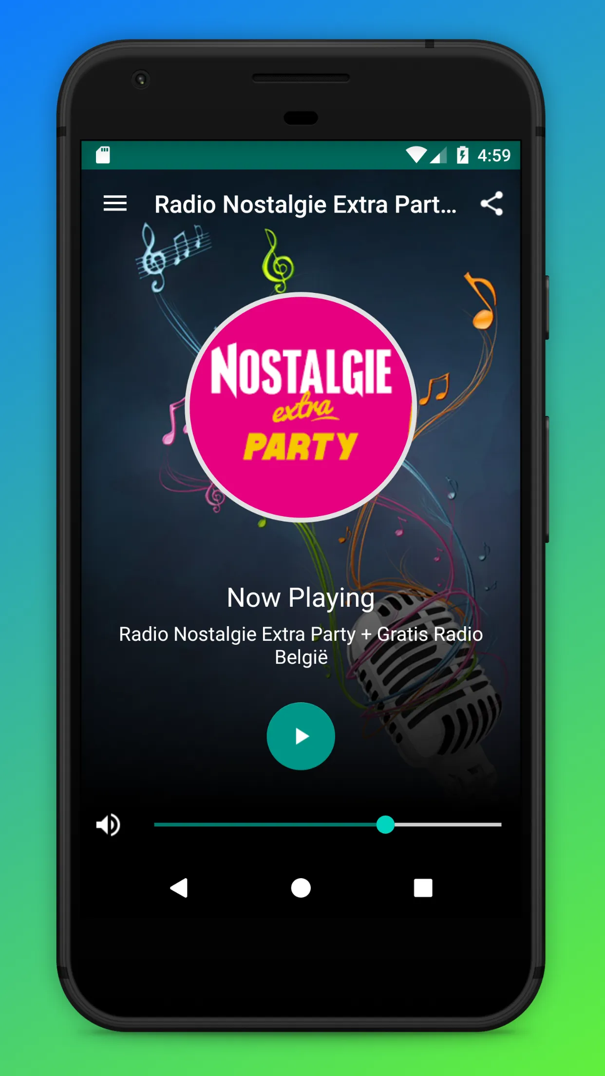 Radio Nostalgie Extra Party FM | Indus Appstore | Screenshot