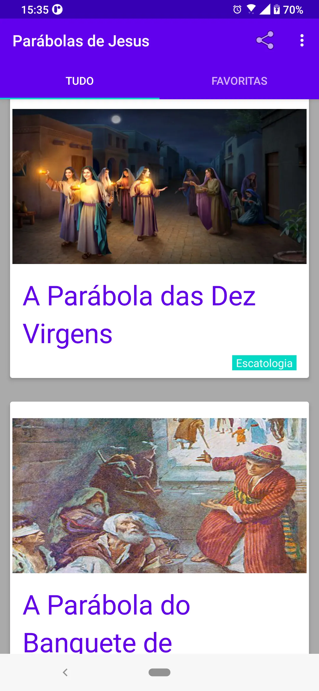 Parábolas de Jesus | Portugues | Indus Appstore | Screenshot