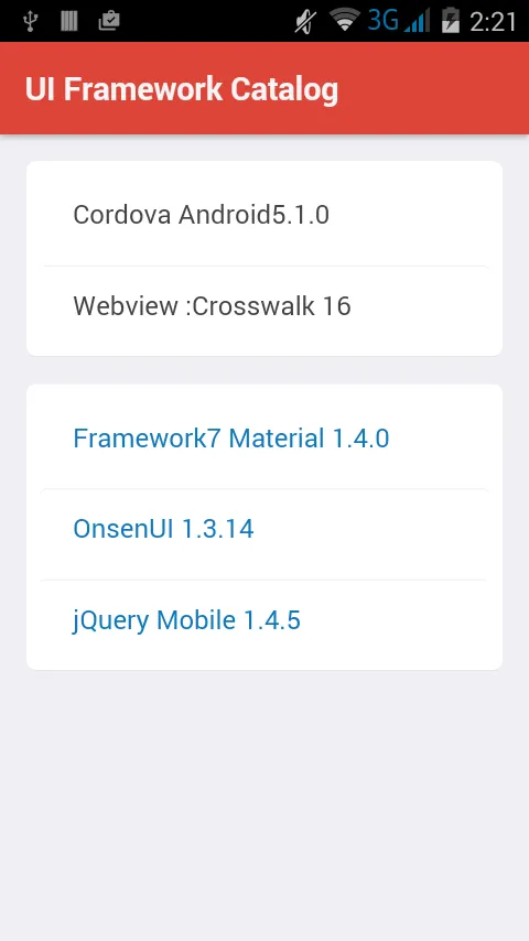 UI Framework Catalog | Indus Appstore | Screenshot