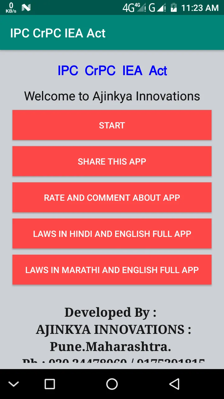 IPC CrPC IEA Act | Indus Appstore | Screenshot