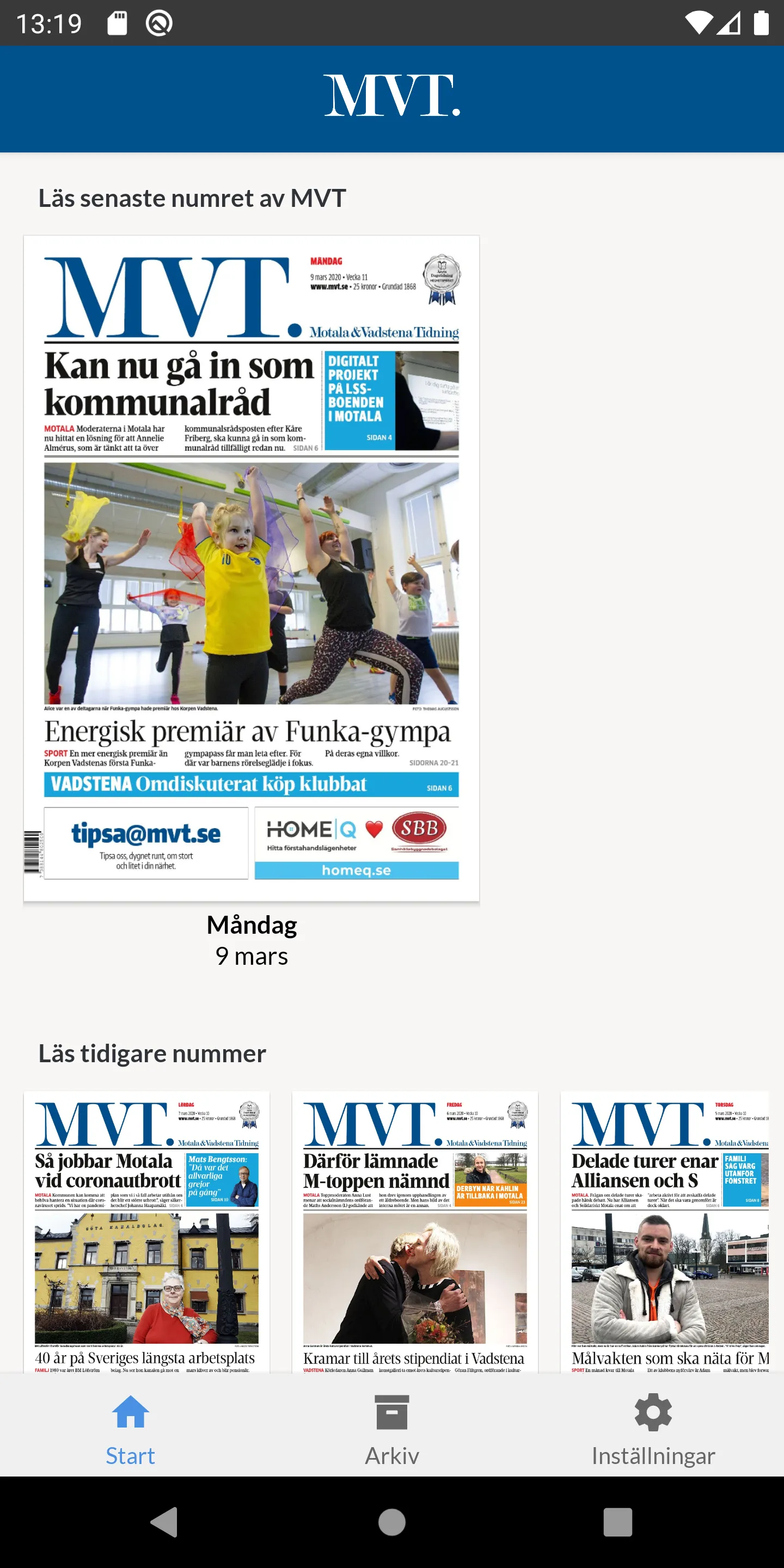 E-tidning MVT | Indus Appstore | Screenshot