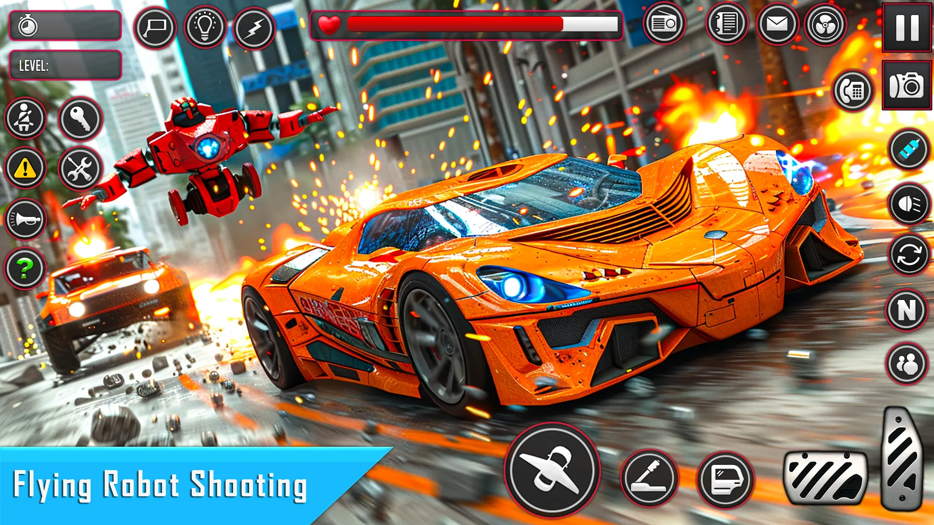 Flying Car Robot Wali Game | Indus Appstore | Screenshot