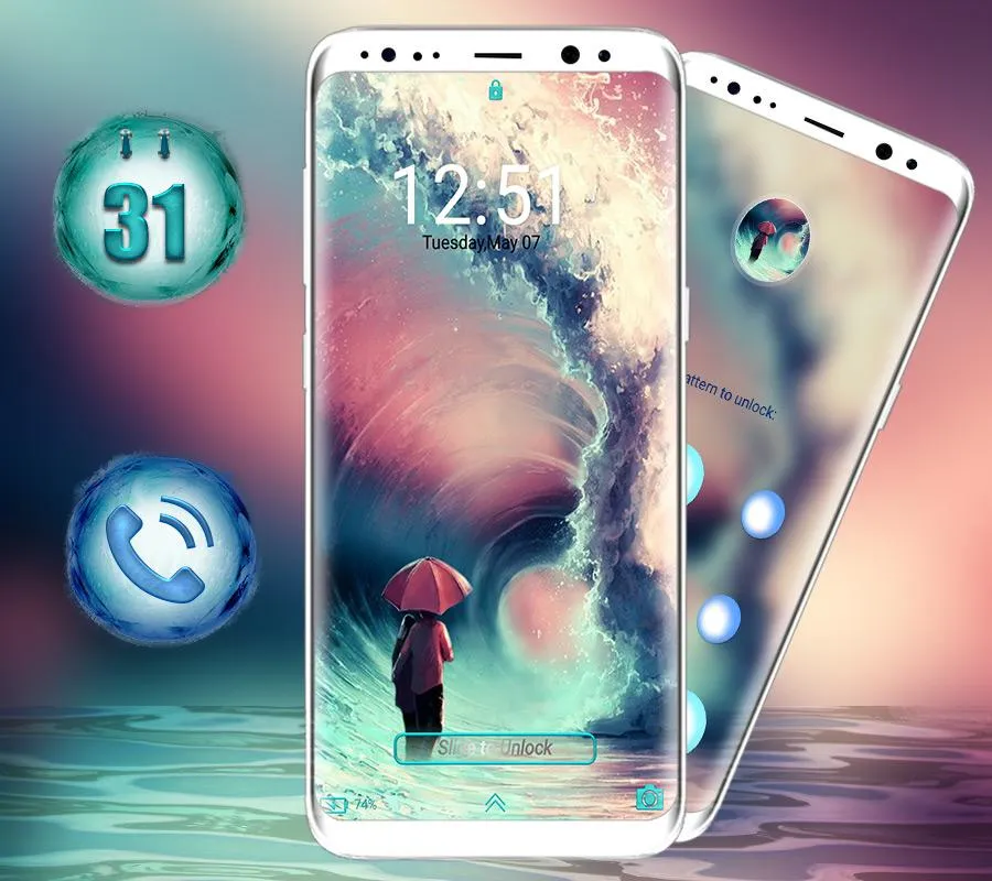 Sea Wave Launcher Theme | Indus Appstore | Screenshot