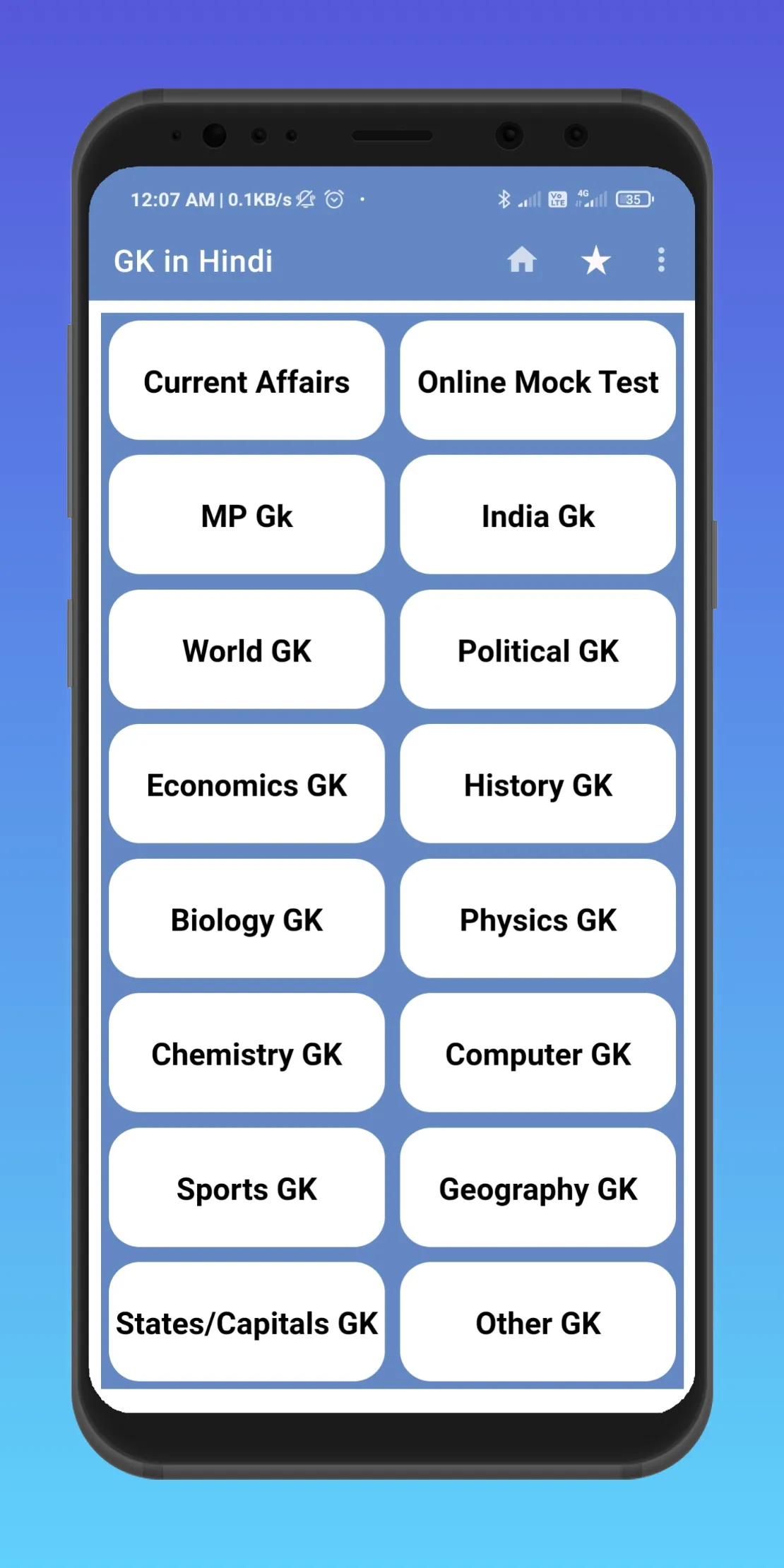 MP GK in Hindi - MCQ And Quiz | Indus Appstore | Screenshot