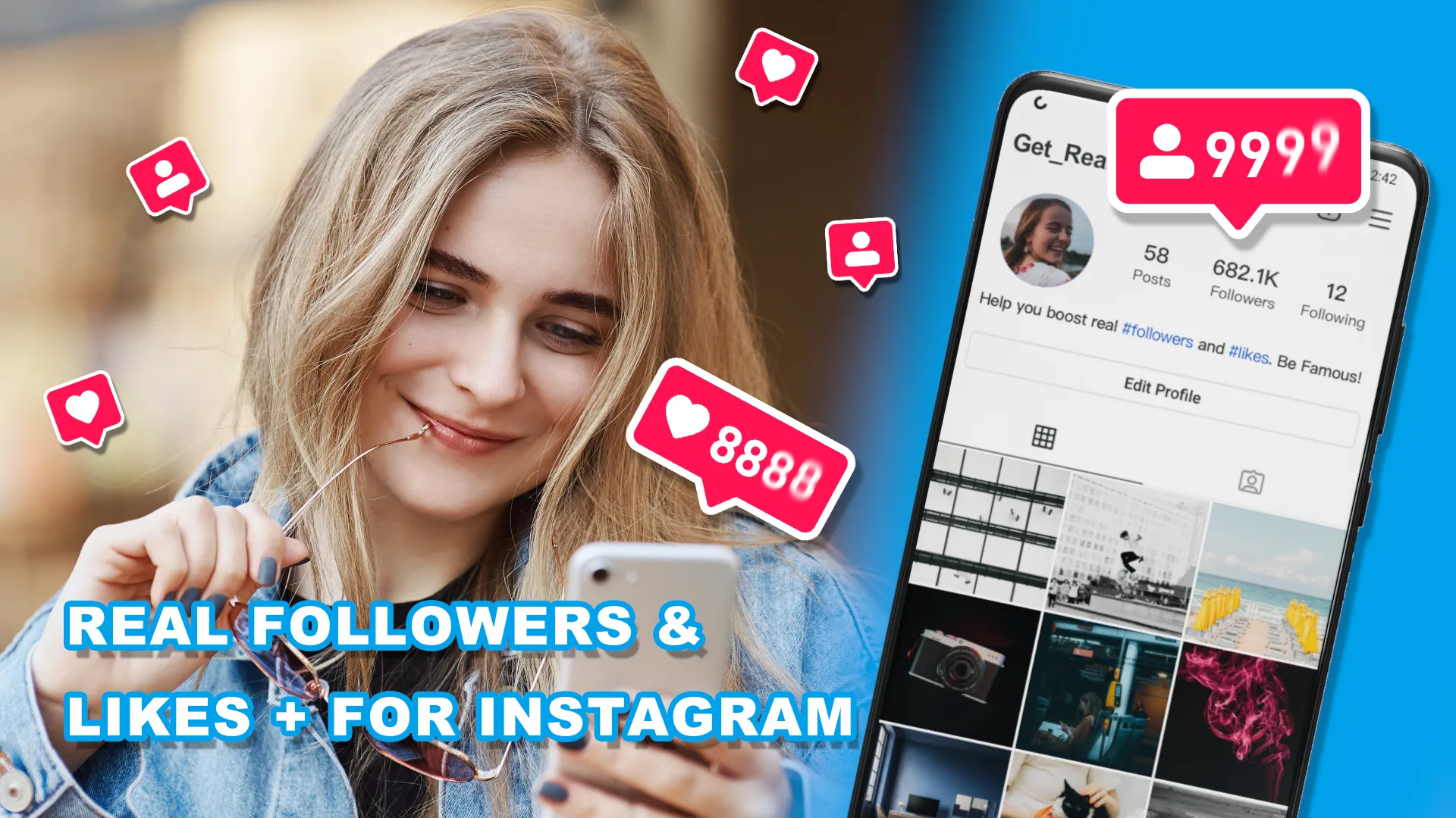 Get Real Followers & Likes + | Indus Appstore | Screenshot