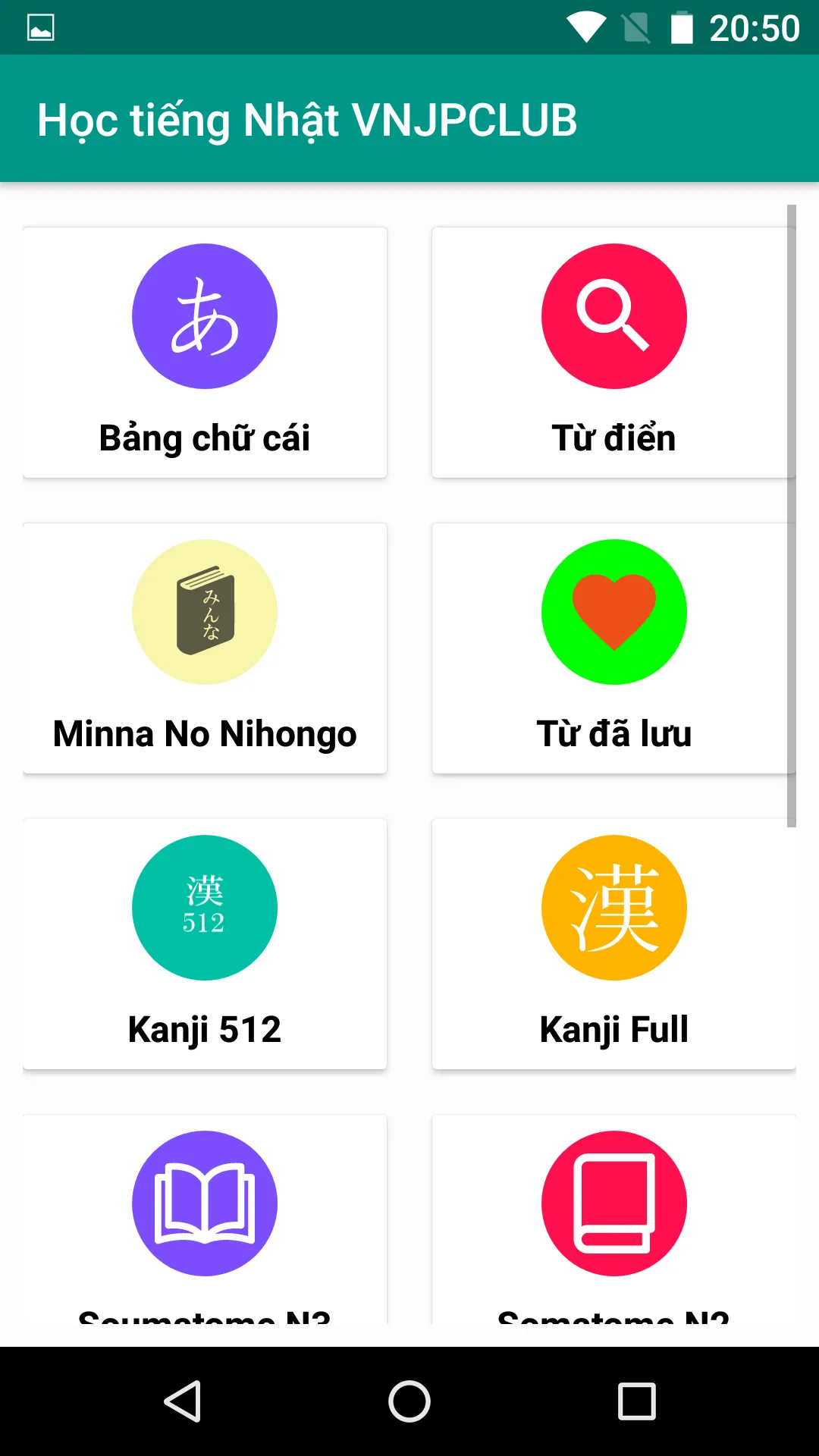 Học tiếng Nhật Vnjpclub | Indus Appstore | Screenshot