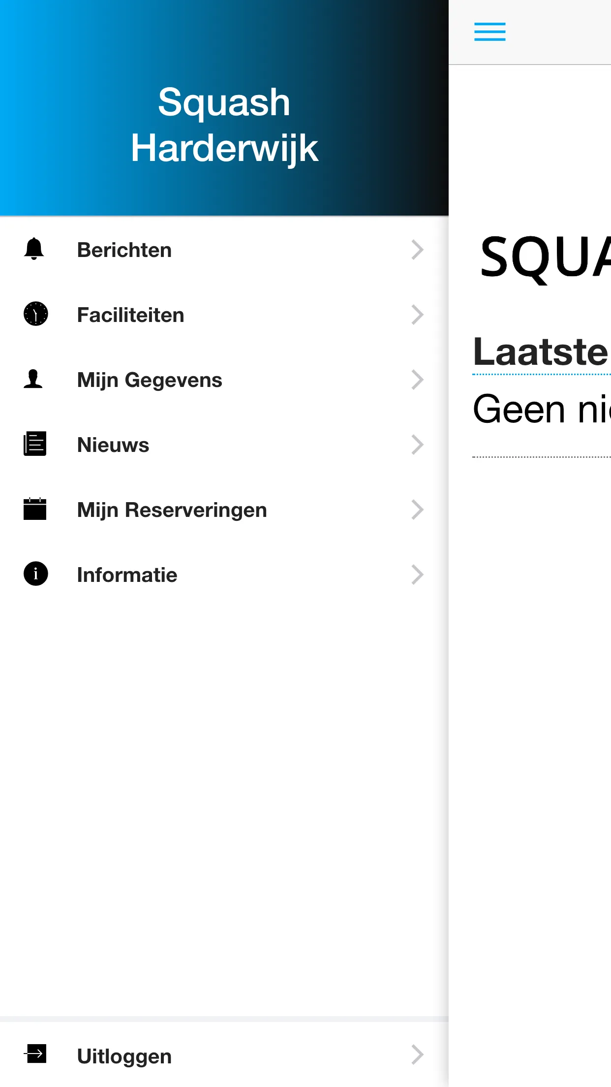 Squash Harderwijk | Indus Appstore | Screenshot