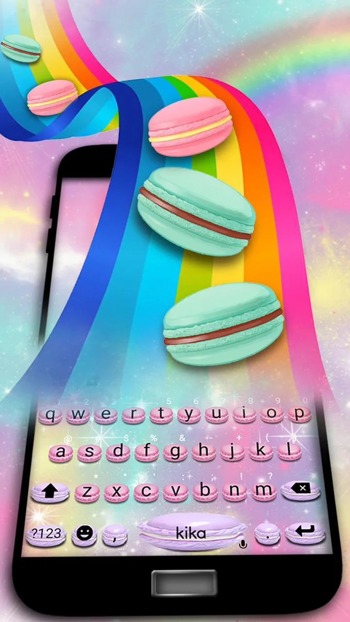 Sweet Macarons Keyboard Theme | Indus Appstore | Screenshot