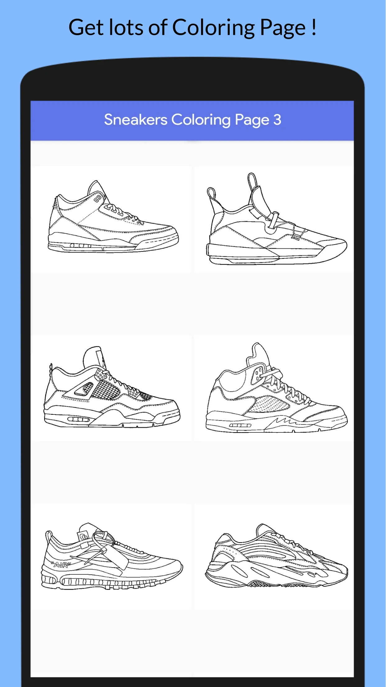 Cool Sneakers Coloring Book | Indus Appstore | Screenshot