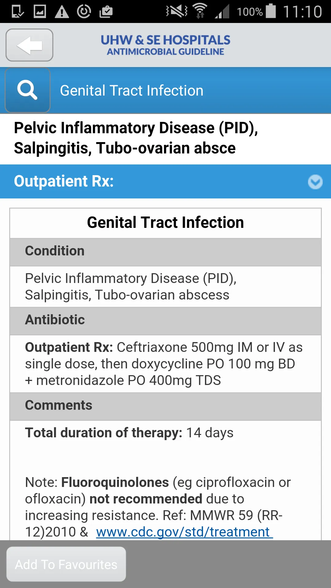 UHW Antimicrobial Guidelines | Indus Appstore | Screenshot