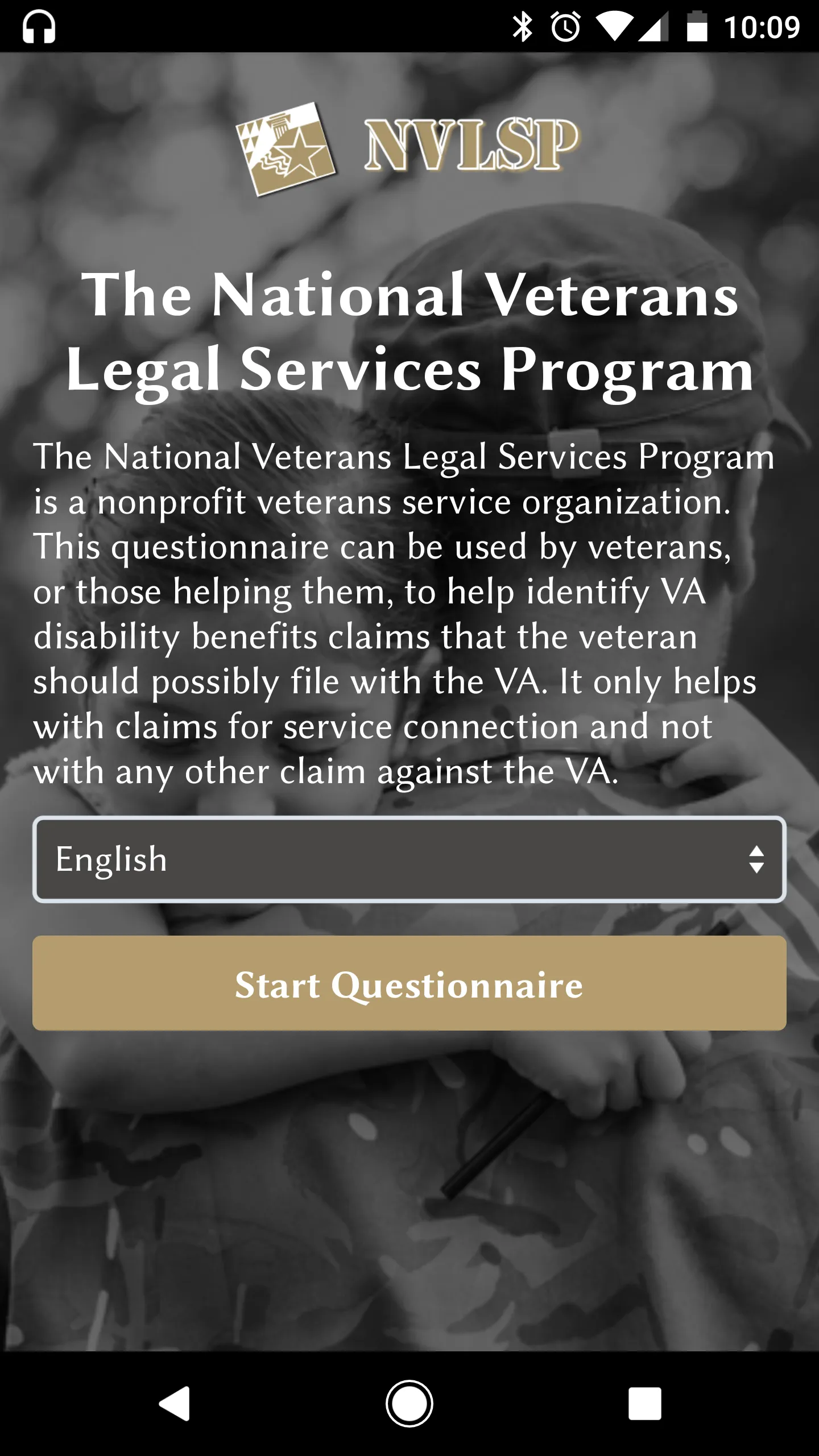 NVLSP VA Benefit Identifier | Indus Appstore | Screenshot