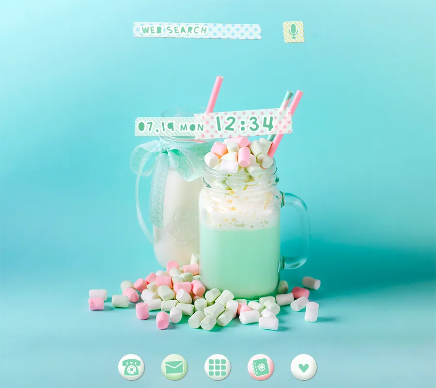 Mint Milkshake Theme | Indus Appstore | Screenshot