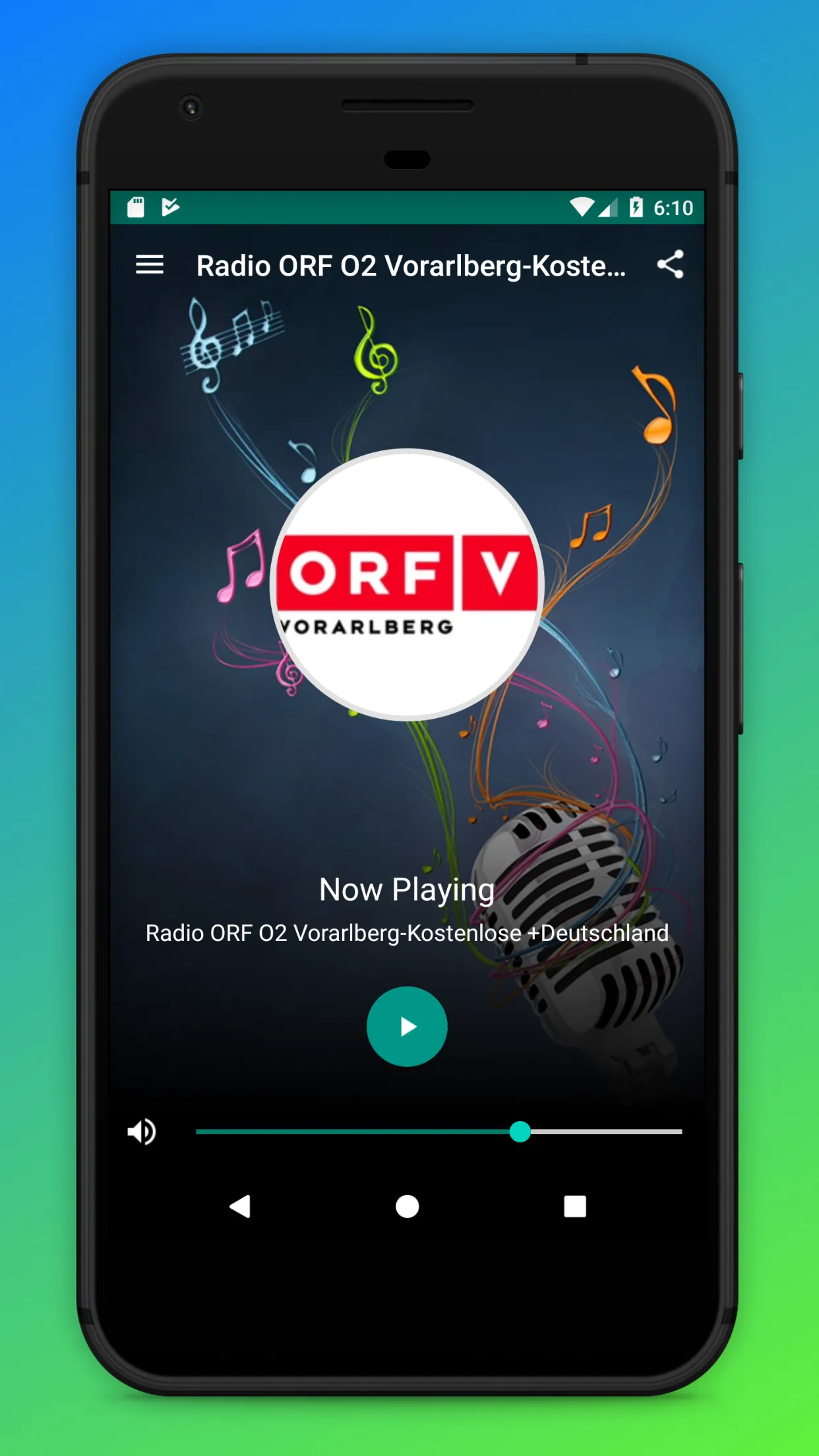 ORF Radio Vorarlberg App AT FM | Indus Appstore | Screenshot