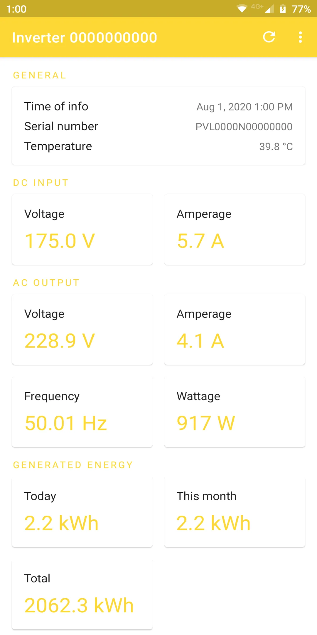 Monitor for Trannergy Solar Pa | Indus Appstore | Screenshot