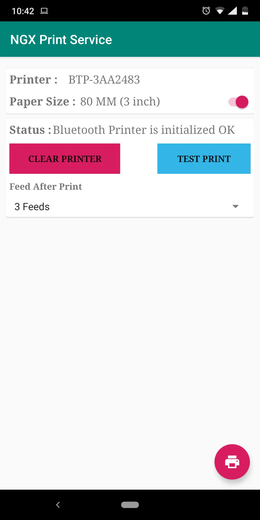 NGX Printer Service | Indus Appstore | Screenshot