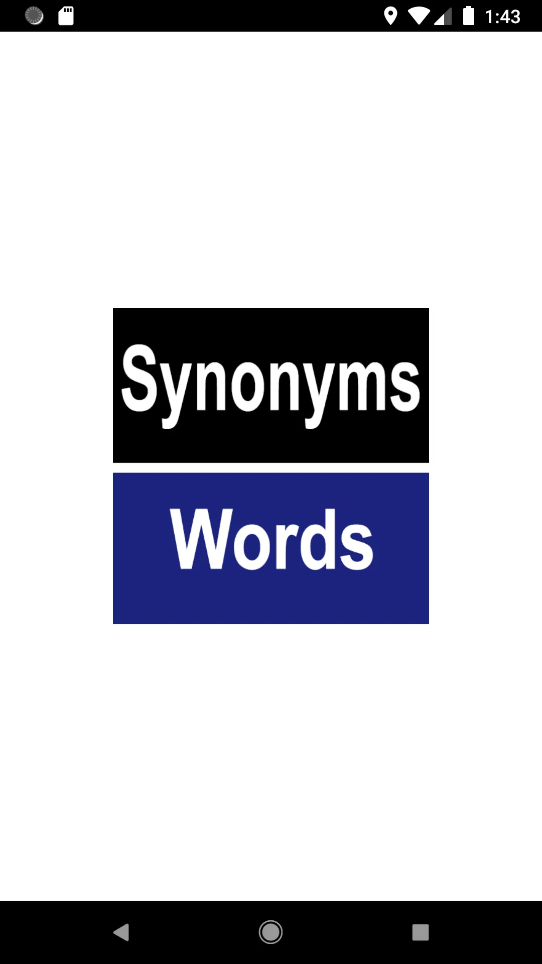 Synonyms Words List | Indus Appstore | Screenshot