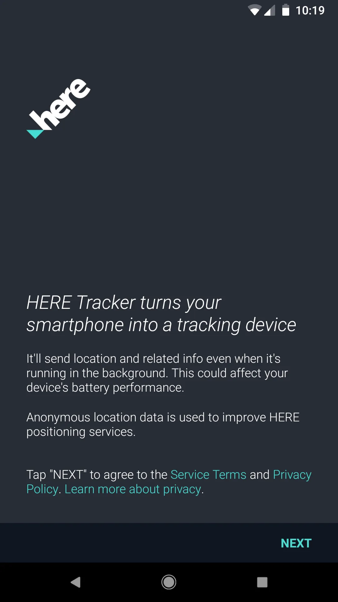 HERE Tracker | Indus Appstore | Screenshot