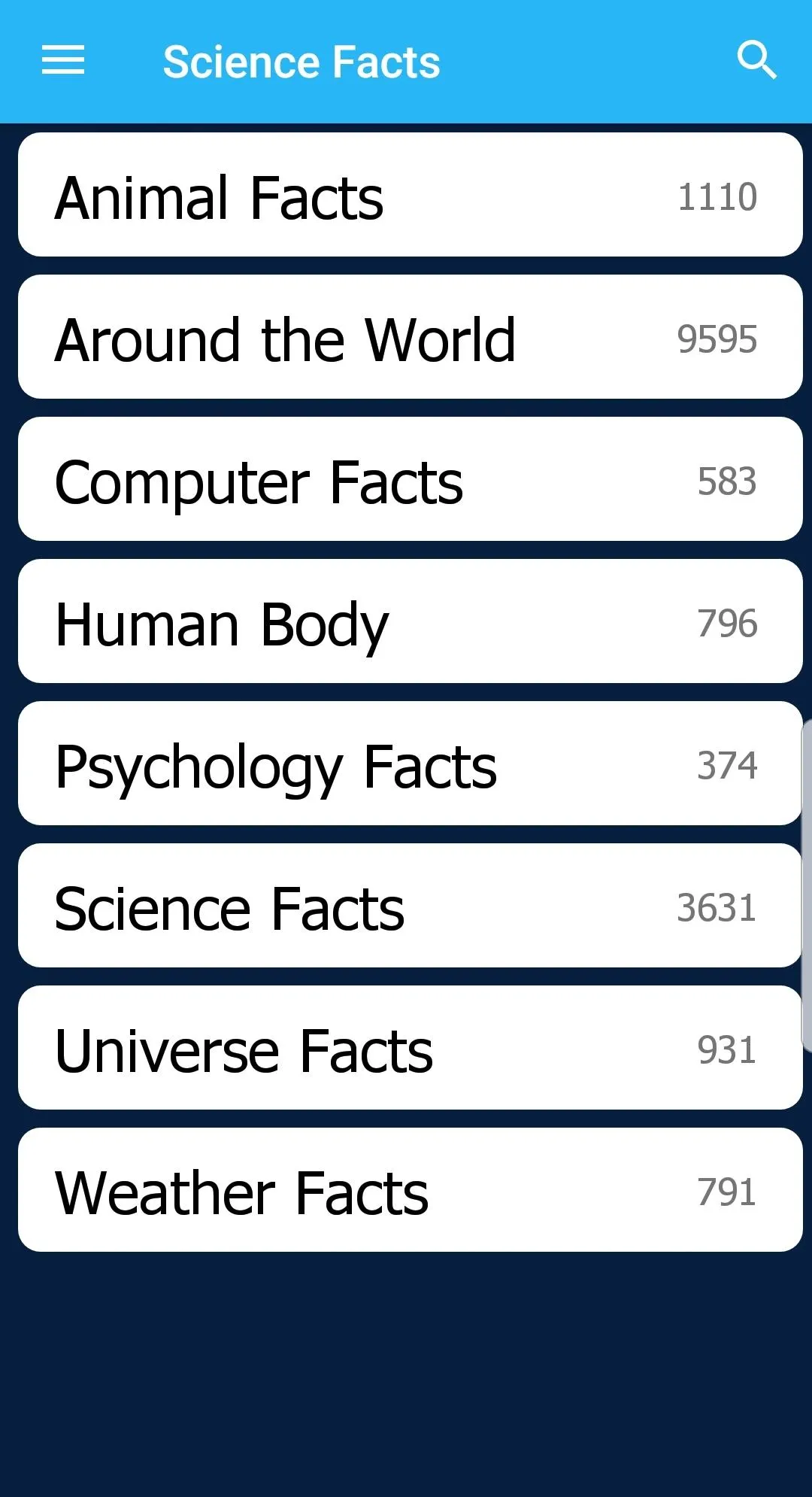 Crazy Science Facts - did you  | Indus Appstore | Screenshot