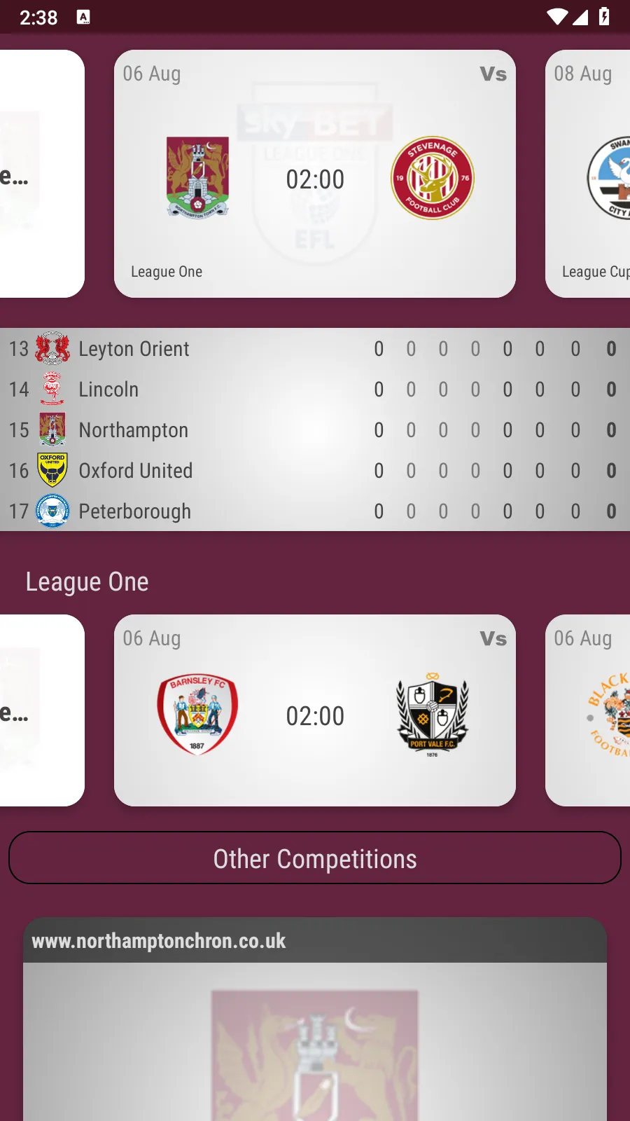 Northampton Town Fan App | Indus Appstore | Screenshot