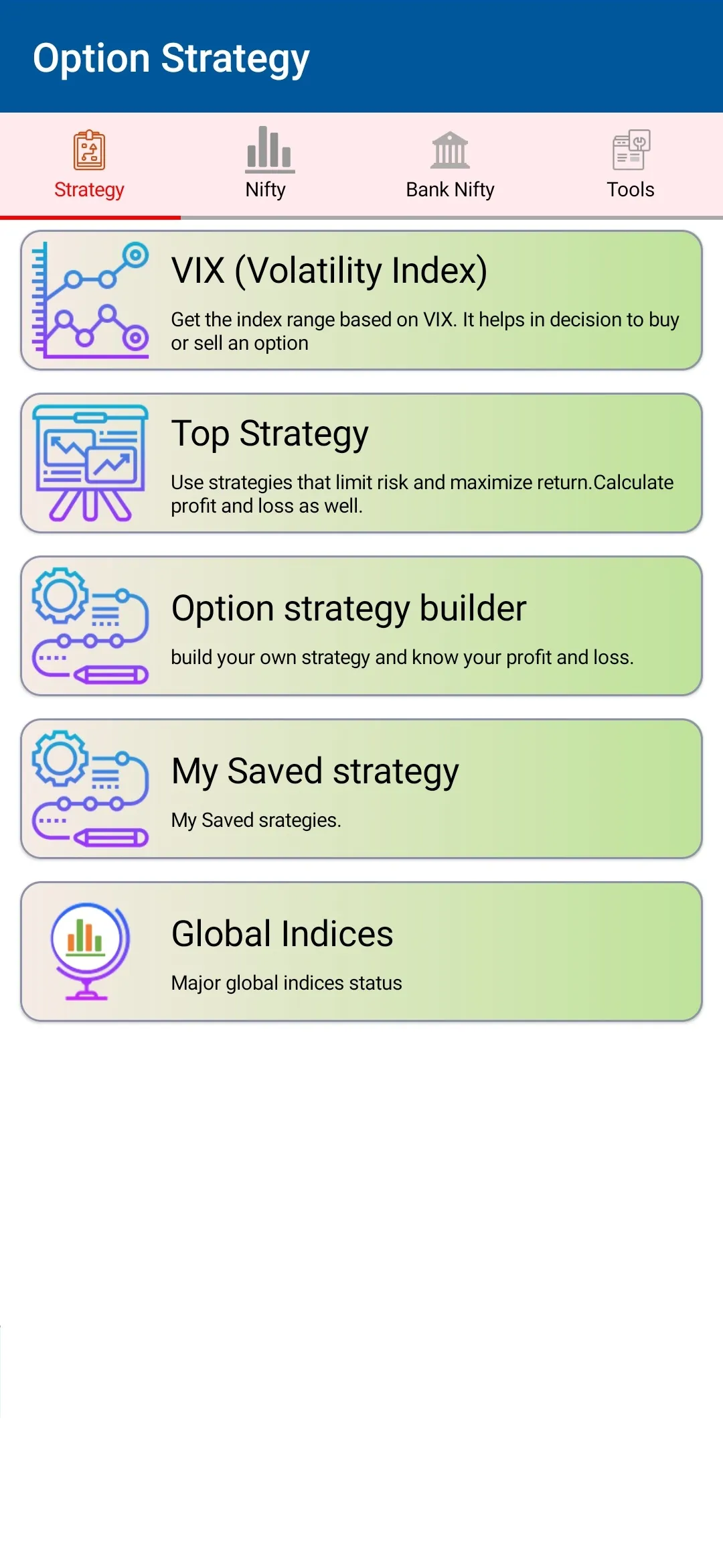 Future and Option strategy | Indus Appstore | Screenshot