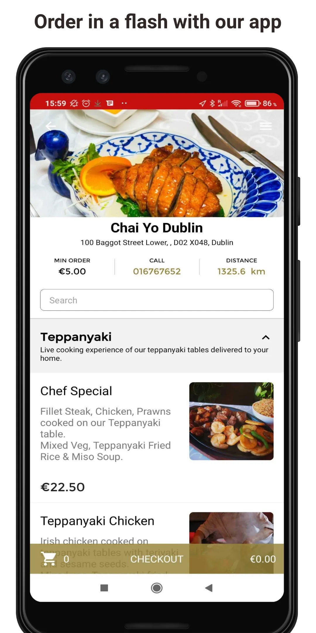 Chai Yo Restaurant Dublin | Indus Appstore | Screenshot