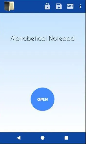 Alphabetical Notepad | Indus Appstore | Screenshot