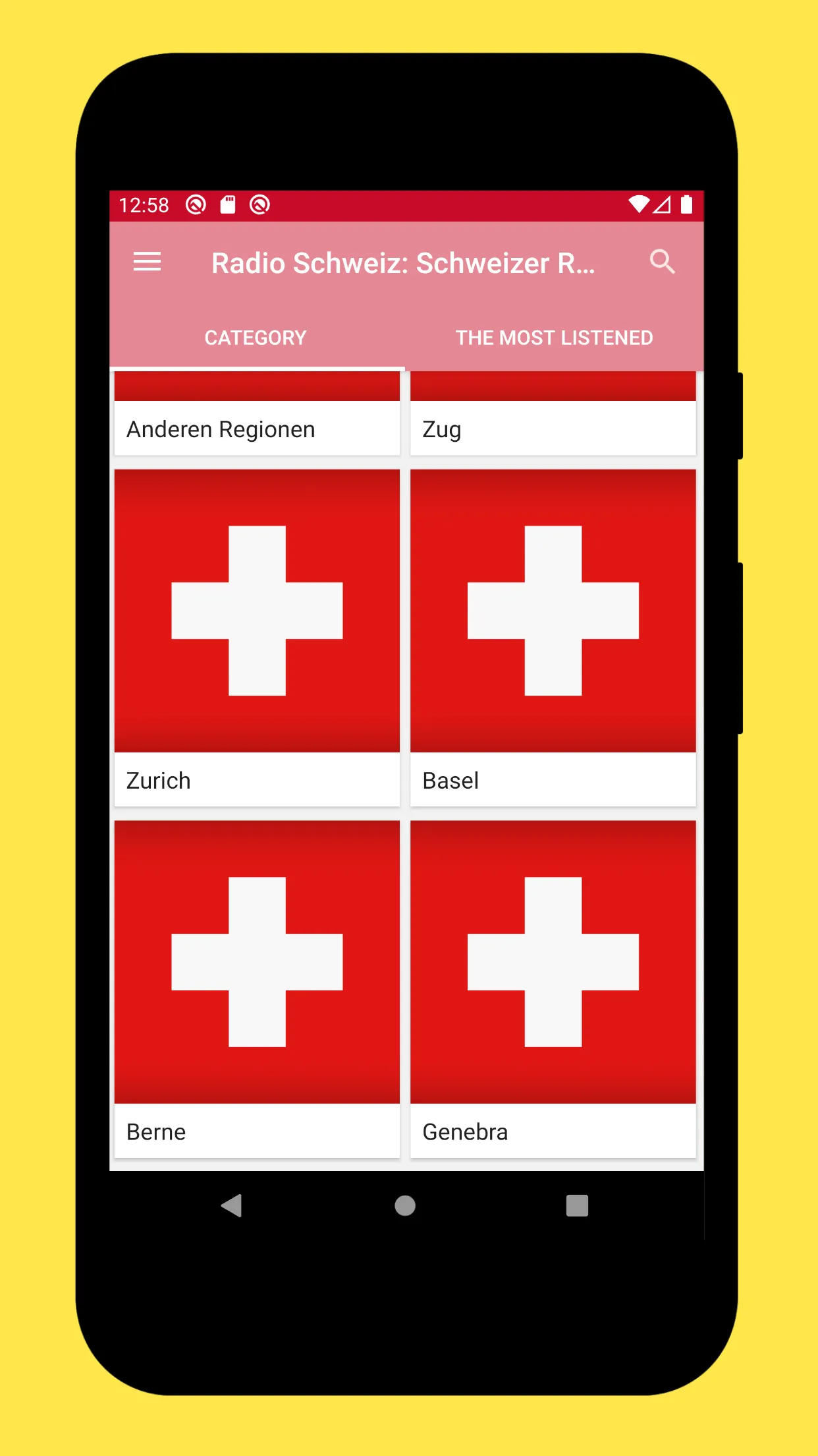 Radio Switzerland + Radio FM | Indus Appstore | Screenshot