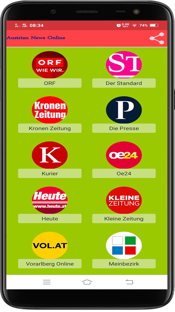 Austrian News All | Indus Appstore | Screenshot